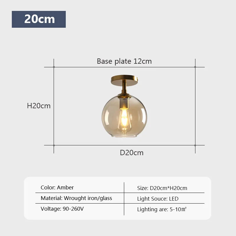 This simple glass pendent looks great in Dorothy's Kitchen Window. Now about you?Modern LED Glass Ceiling light Minimalist Cloakroom Balcony Bedroom Dining Room Lighting Hallway Lamp Indoor lighting