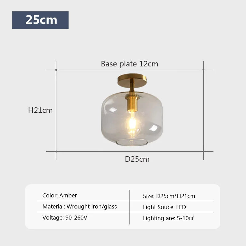 This simple glass pendent looks great in Dorothy's Kitchen Window. Now about you?Modern LED Glass Ceiling light Minimalist Cloakroom Balcony Bedroom Dining Room Lighting Hallway Lamp Indoor lighting