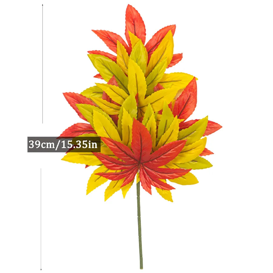 Dlight Decor 43cm Autumn Maple Leaf Branch for Fall Display