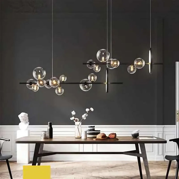 Contemporary LED Glass Ball Pendant – Elegant Home Lighting