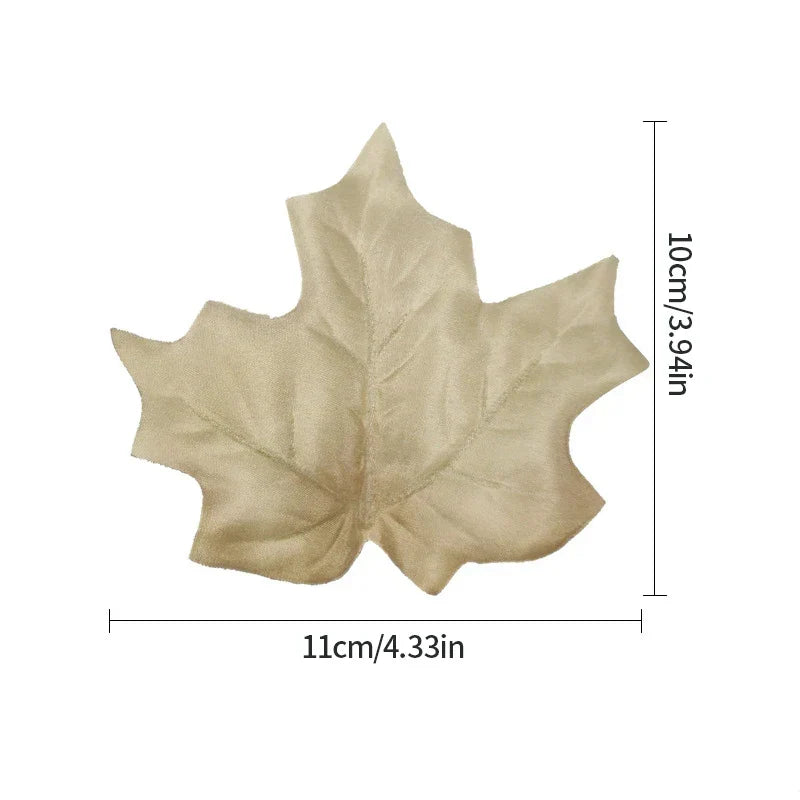Dlight Decor 12pcs Autumn Maple Leaves for Christmas and Seasonal Decor