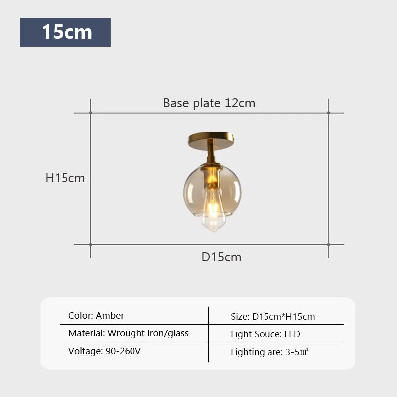 This simple glass pendent looks great in Dorothy's Kitchen Window. Now about you?Modern LED Glass Ceiling light Minimalist Cloakroom Balcony Bedroom Dining Room Lighting Hallway Lamp Indoor lighting