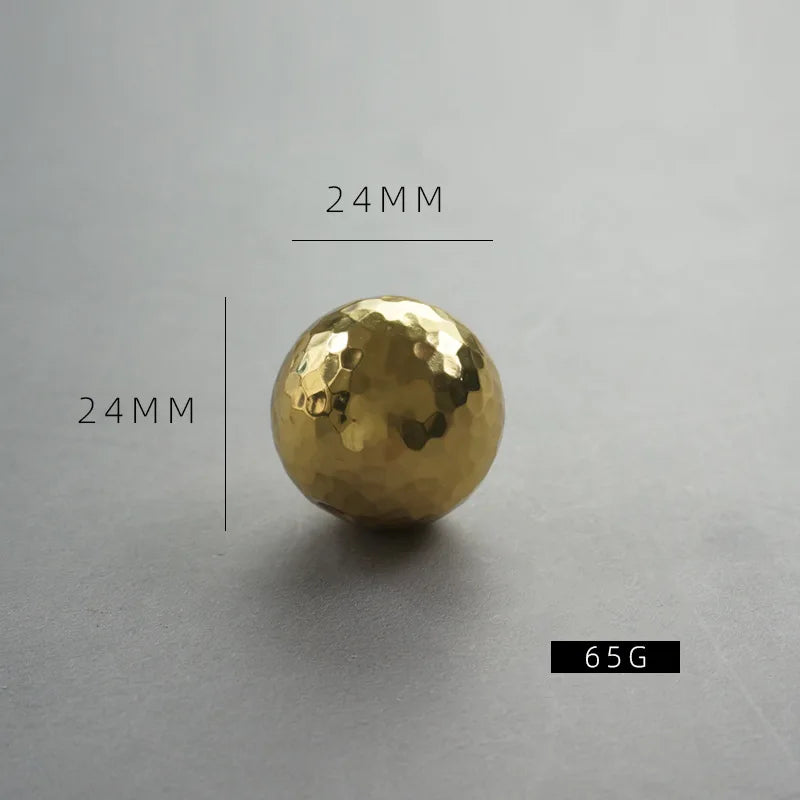 Nordic Handmade Brass Hammered Cabinet Handles – High-End Pulls for Drawers, Wardrobes, and Kitchen Furniture