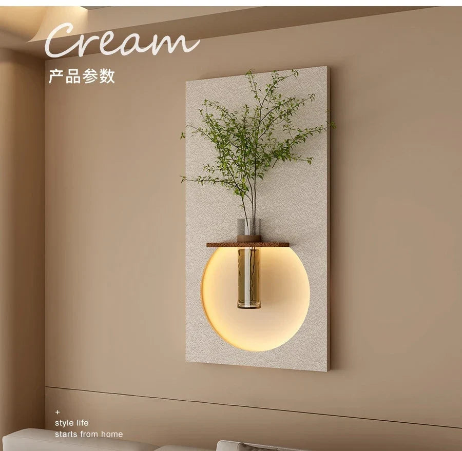 Dlight Decor Sandstone Vase Wall Lamp for Hallways
