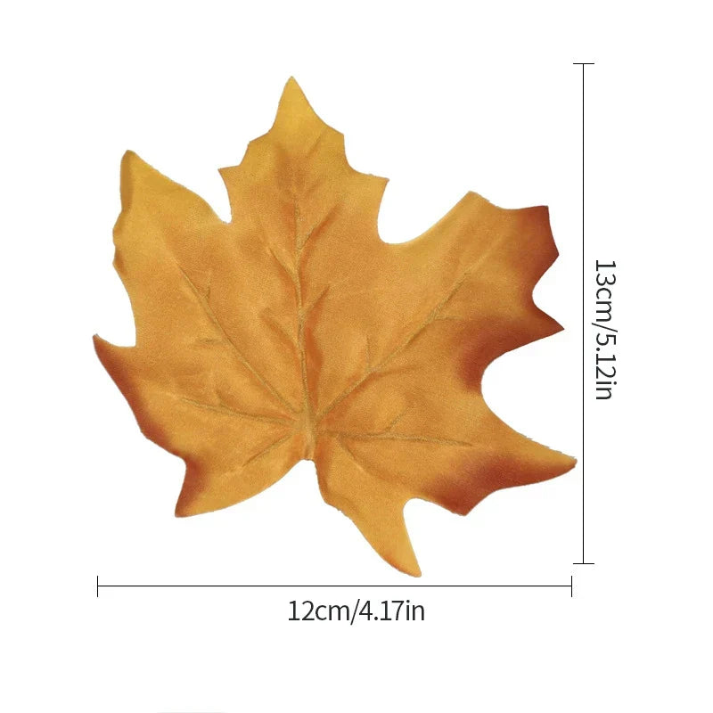 Dlight Decor 12pcs Autumn Maple Leaves for Christmas and Seasonal Decor