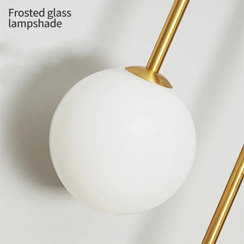 Elegant Modern Wall Lamp – Glass Ball LED Gold Sconce