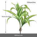 Dlight Decor 43cm Dracaena Air Grass Branch with Bamboo Leaves for Desktop Decor