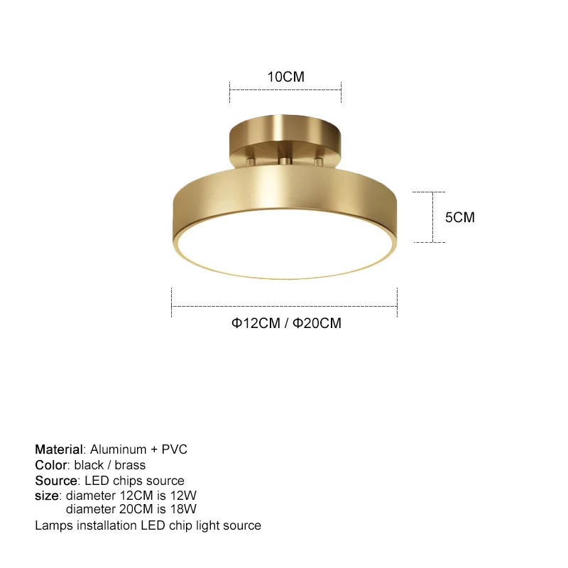 Modern LED Ceiling Chandelier – Adjustable Brass Lighting for Home