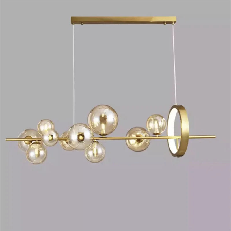 Contemporary LED Glass Ball Pendant – Elegant Home Lighting