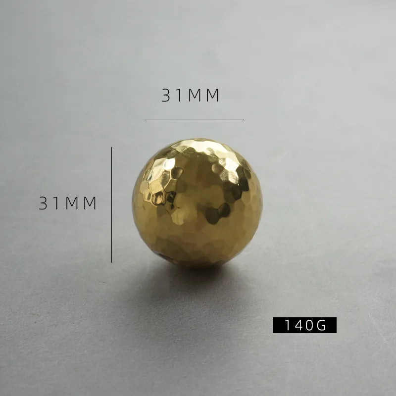 Nordic Handmade Brass Hammered Cabinet Handles – High-End Pulls for Drawers, Wardrobes, and Kitchen Furniture