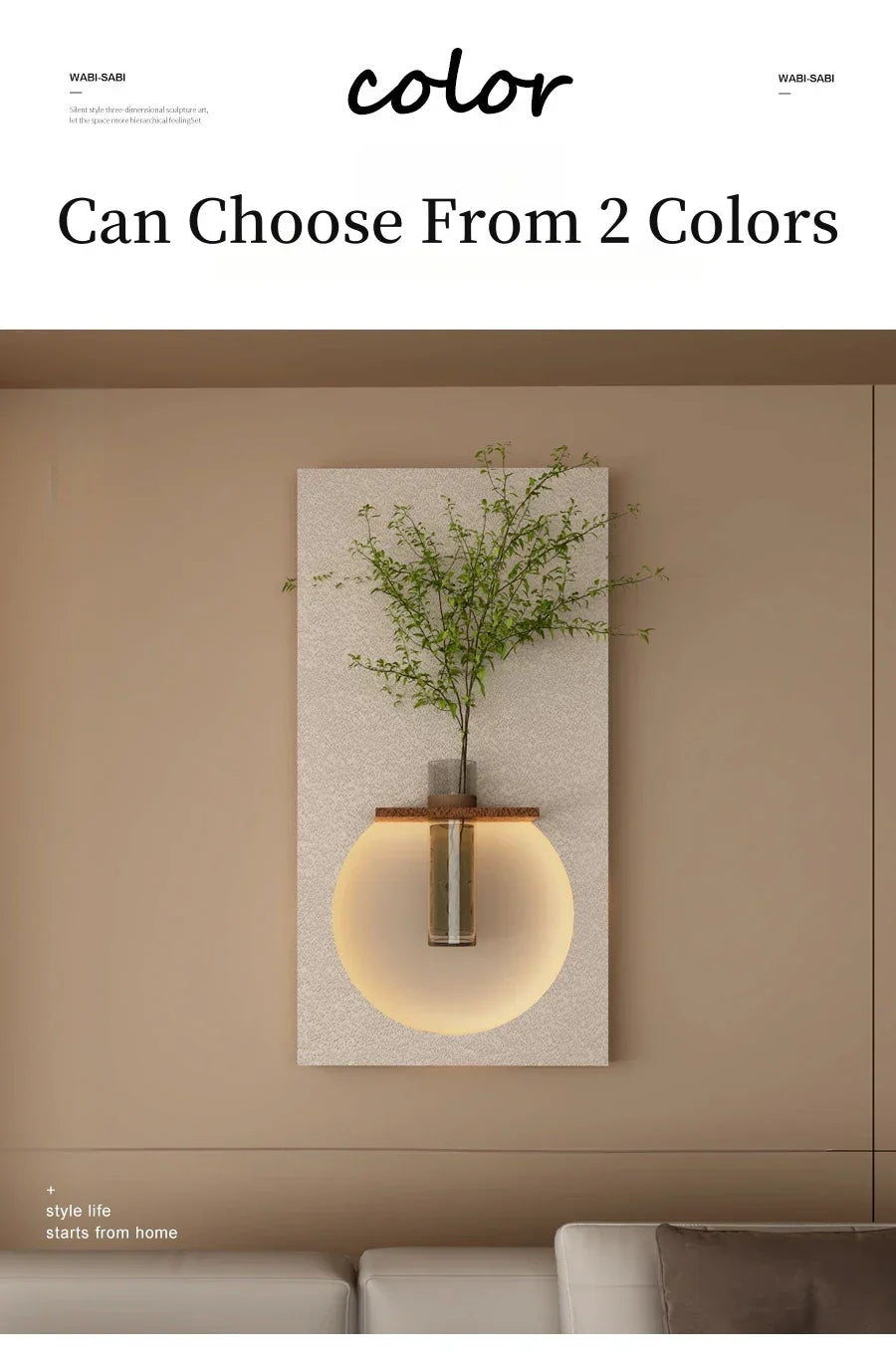 Dlight Decor Sandstone Vase Wall Lamp for Hallways