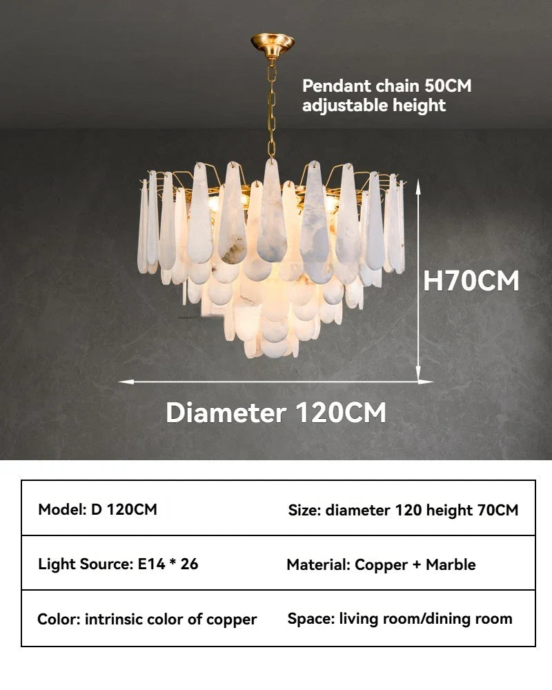 Marble Pendant LED Chandelier