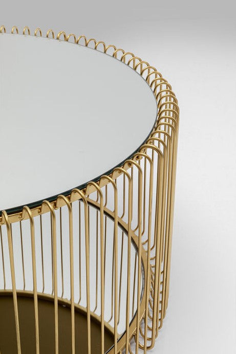 Coffee Table Wire Double Brass (2/Set)