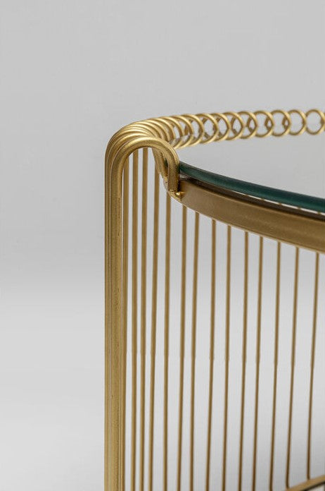 Coffee Table Wire Double Brass (2/Set)