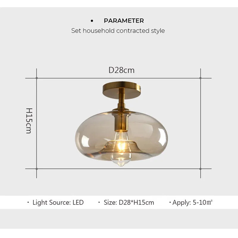 This simple glass pendent looks great in Dorothy's Kitchen Window. Now about you?Modern LED Glass Ceiling light Minimalist Cloakroom Balcony Bedroom Dining Room Lighting Hallway Lamp Indoor lighting