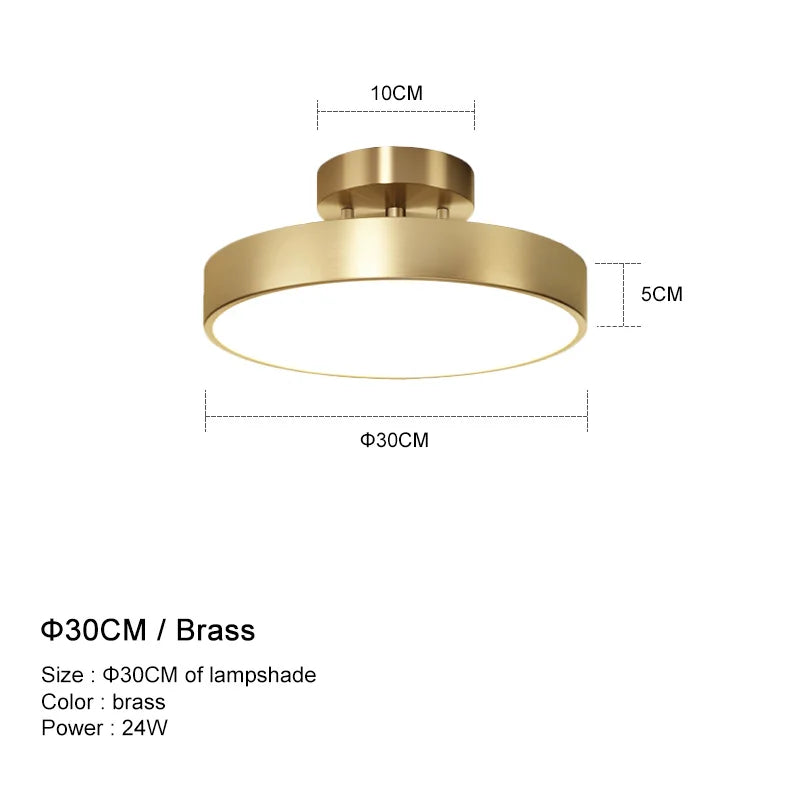 Modern LED Ceiling Chandelier – Adjustable Brass Lighting for Home