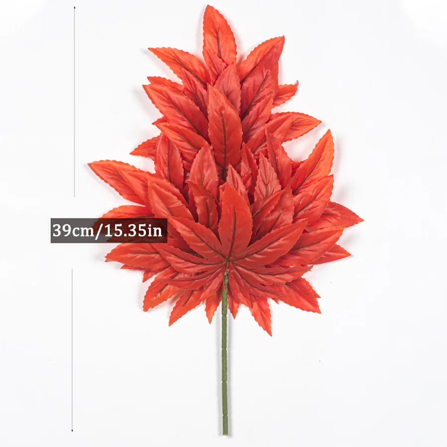 Dlight Decor 43cm Autumn Maple Leaf Branch for Fall Display
