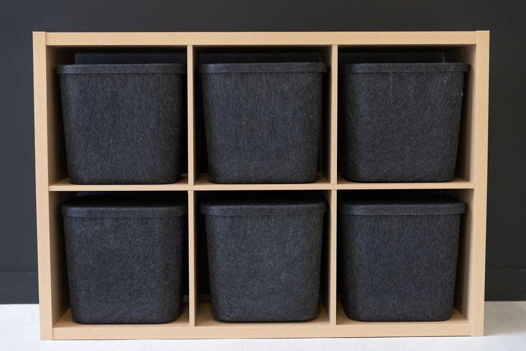 The Sculpted Bin, folks this is their Original and as advertised, they come in a few colors , just take take a peek , looks great for cleaning up that nasty, cluttered space and see how good it feels.