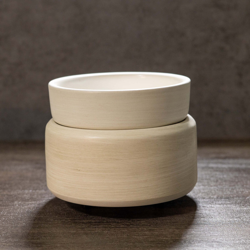 Stone Ivory 2-IN-1 Candle Warmer