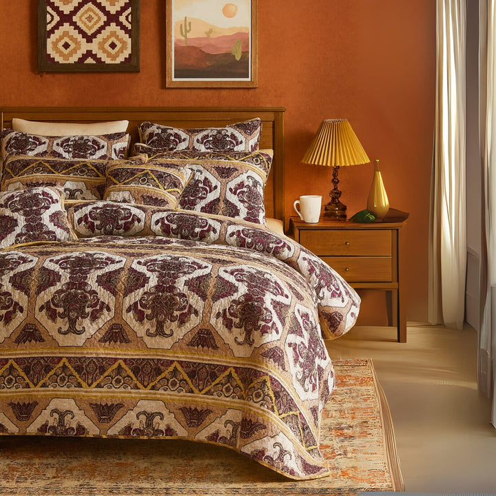 Majestic Oriental Kilim Bedspread Set – Persian Ornate Design