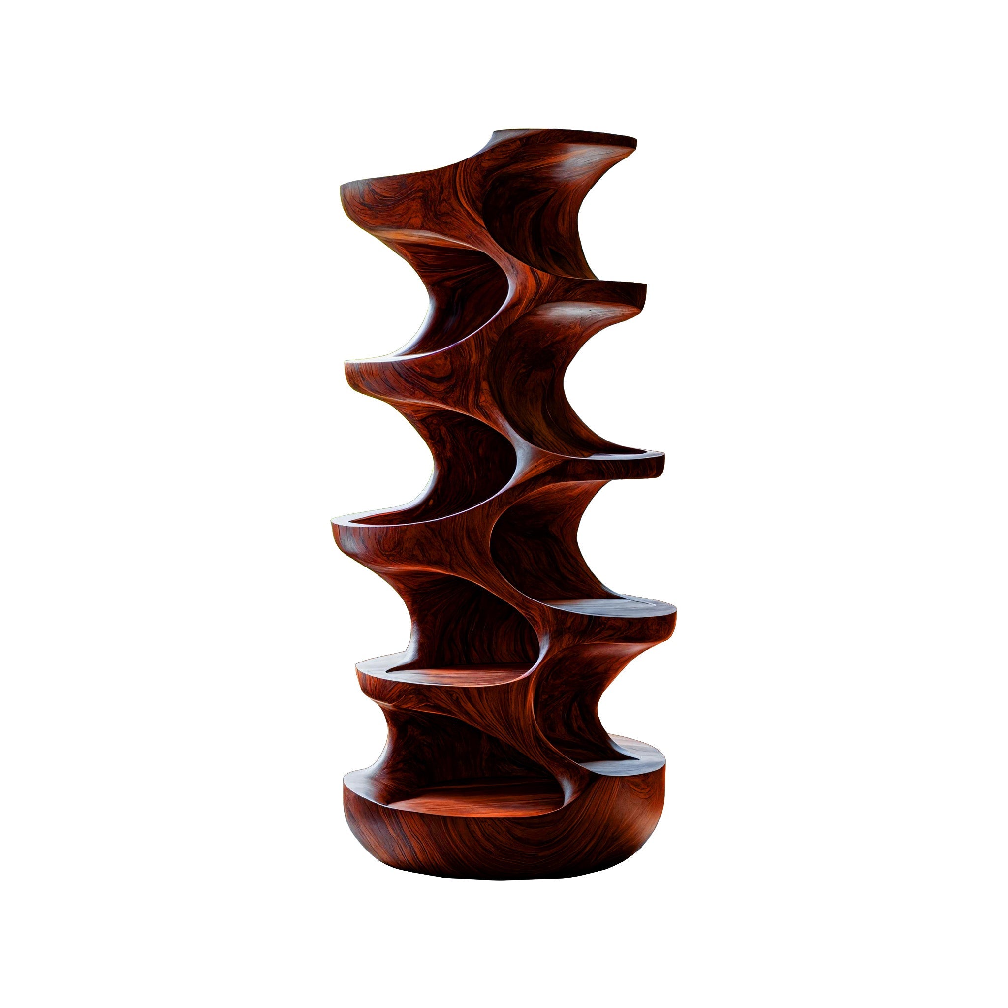 Virex Sculpted Solid Wood Tree-Inspired Cat Tree Shelf