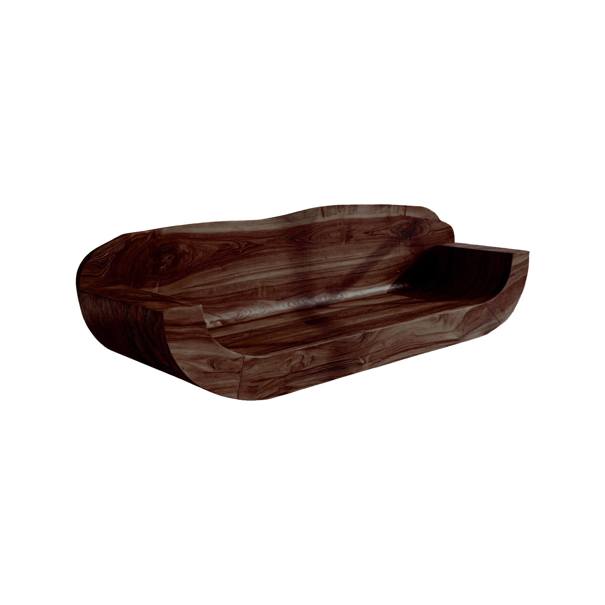 Vireza Sculpted Solid Wood Sofa