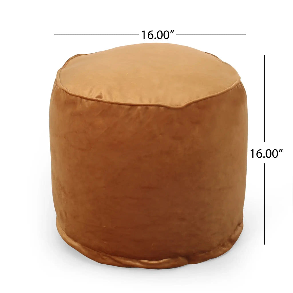 Shimon Cylinder Pouf Ottoman and Floor Cushion
