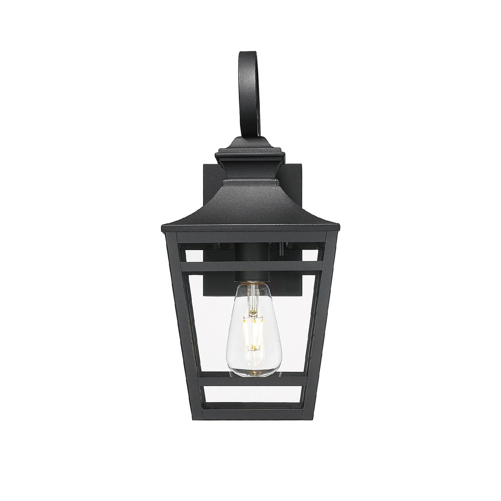Large Outdoor Wall Lights for House - 16.5 Inch Black Aluminum