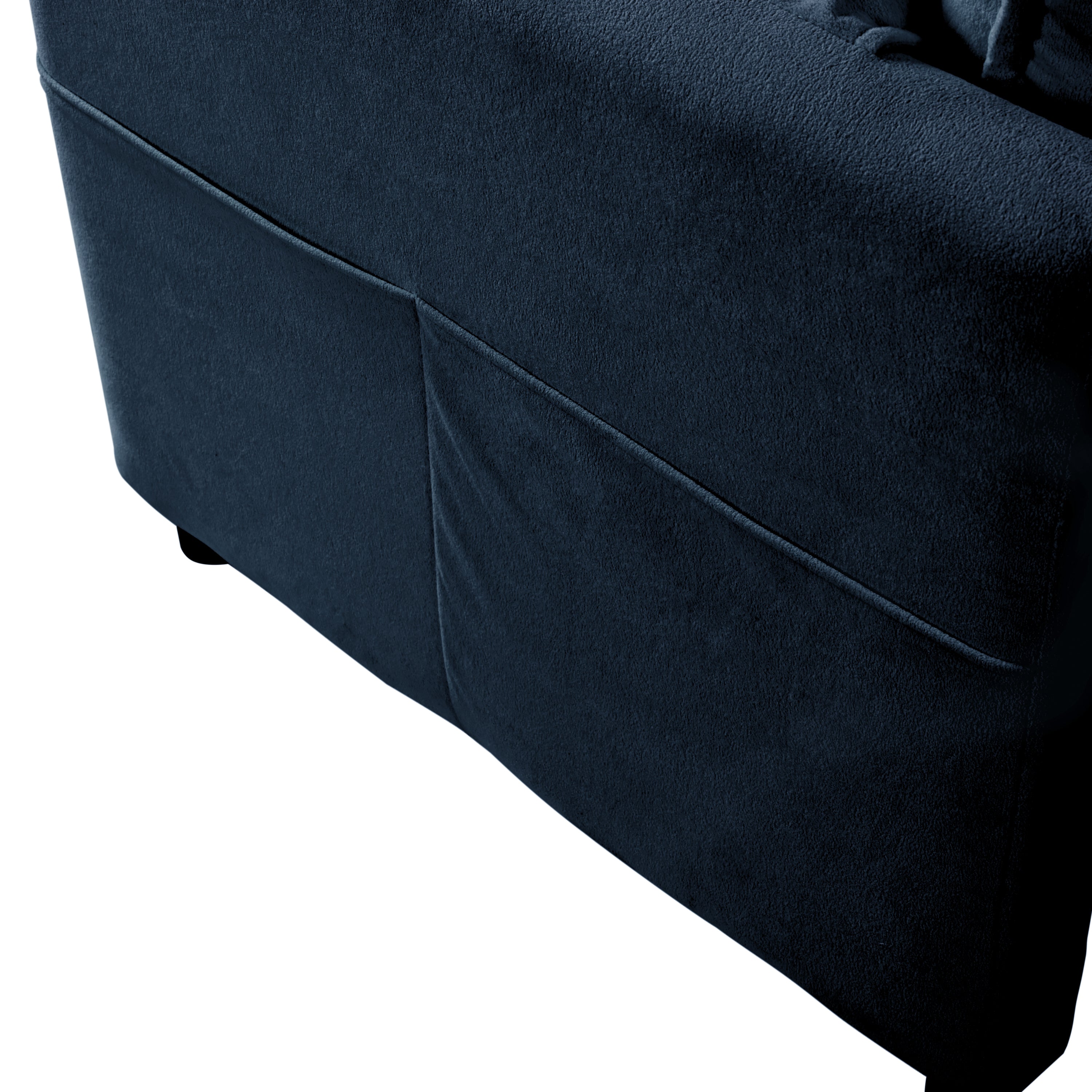 Modern Chenille Oversized Deep Seat Sectional Sofa