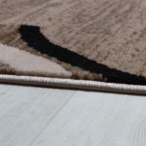 Brown Area Rug for Living Room Mocca Look