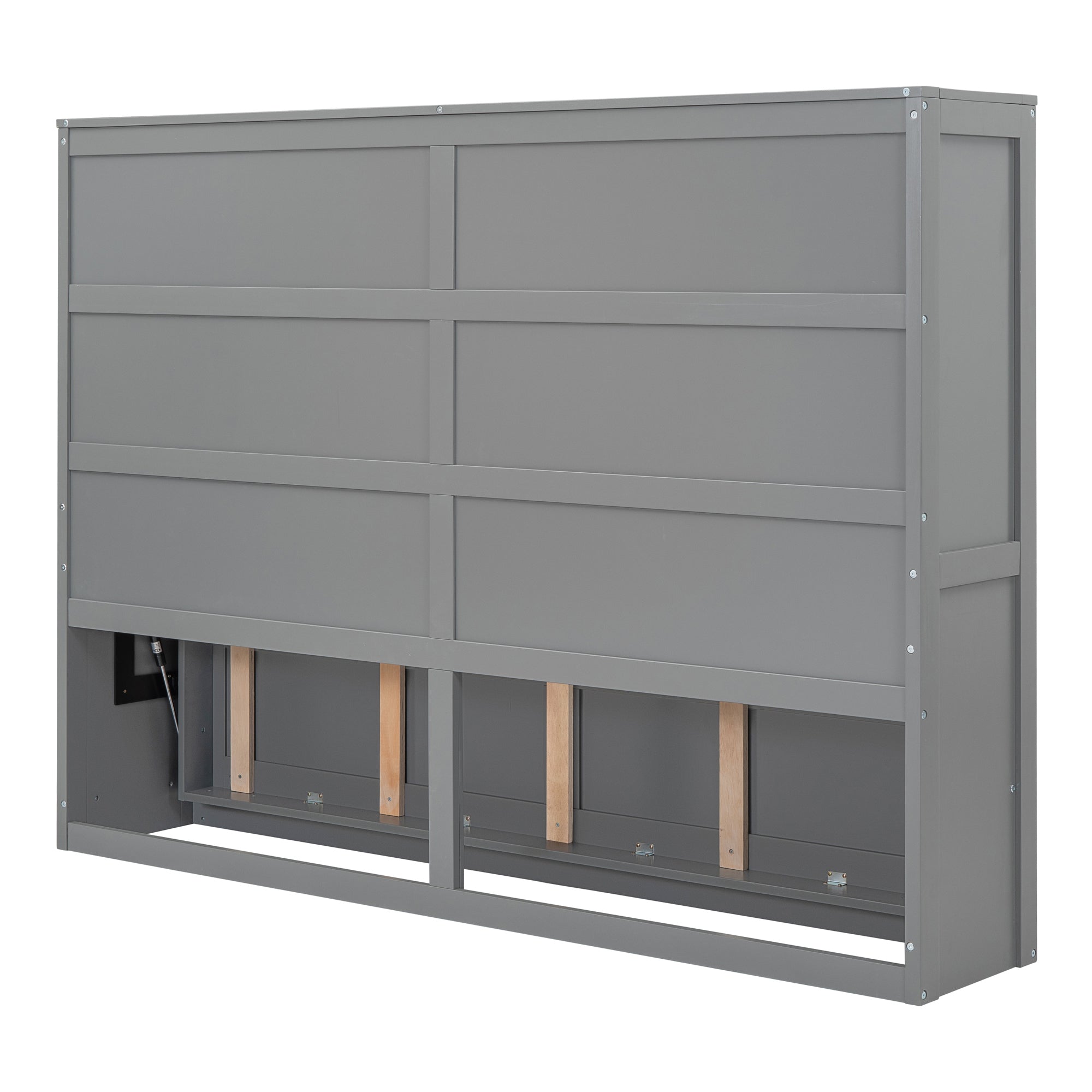 Full Size Gray Murphy Bed Wall Bed - Space Saving Solution