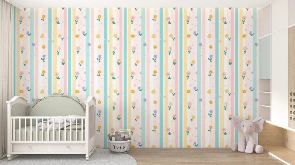 Pastel Petal Parade Wallpaper
