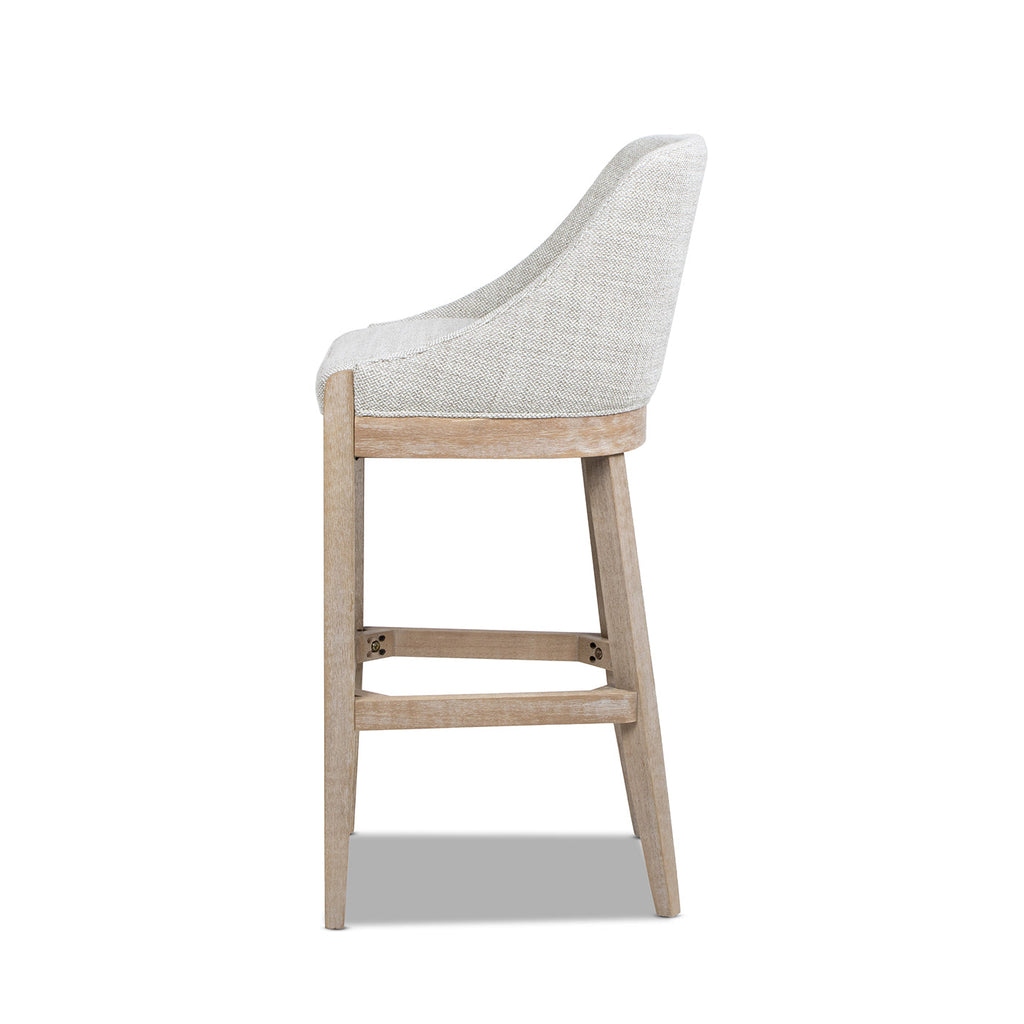 Newport 30.5' Coastal Curved Back Upholstered Barstool