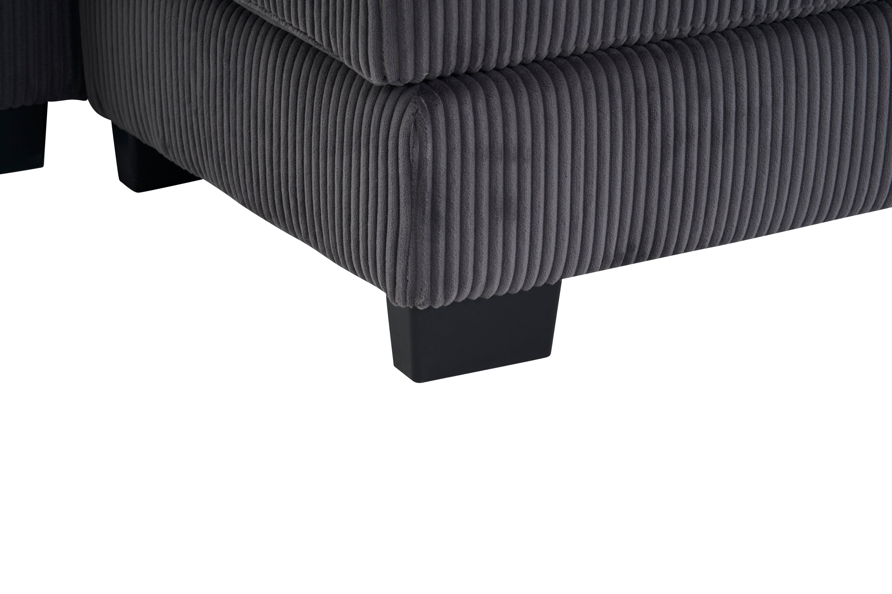 Modern U Shaped 6-Seat Sectional Sofa Couch with Ottoman