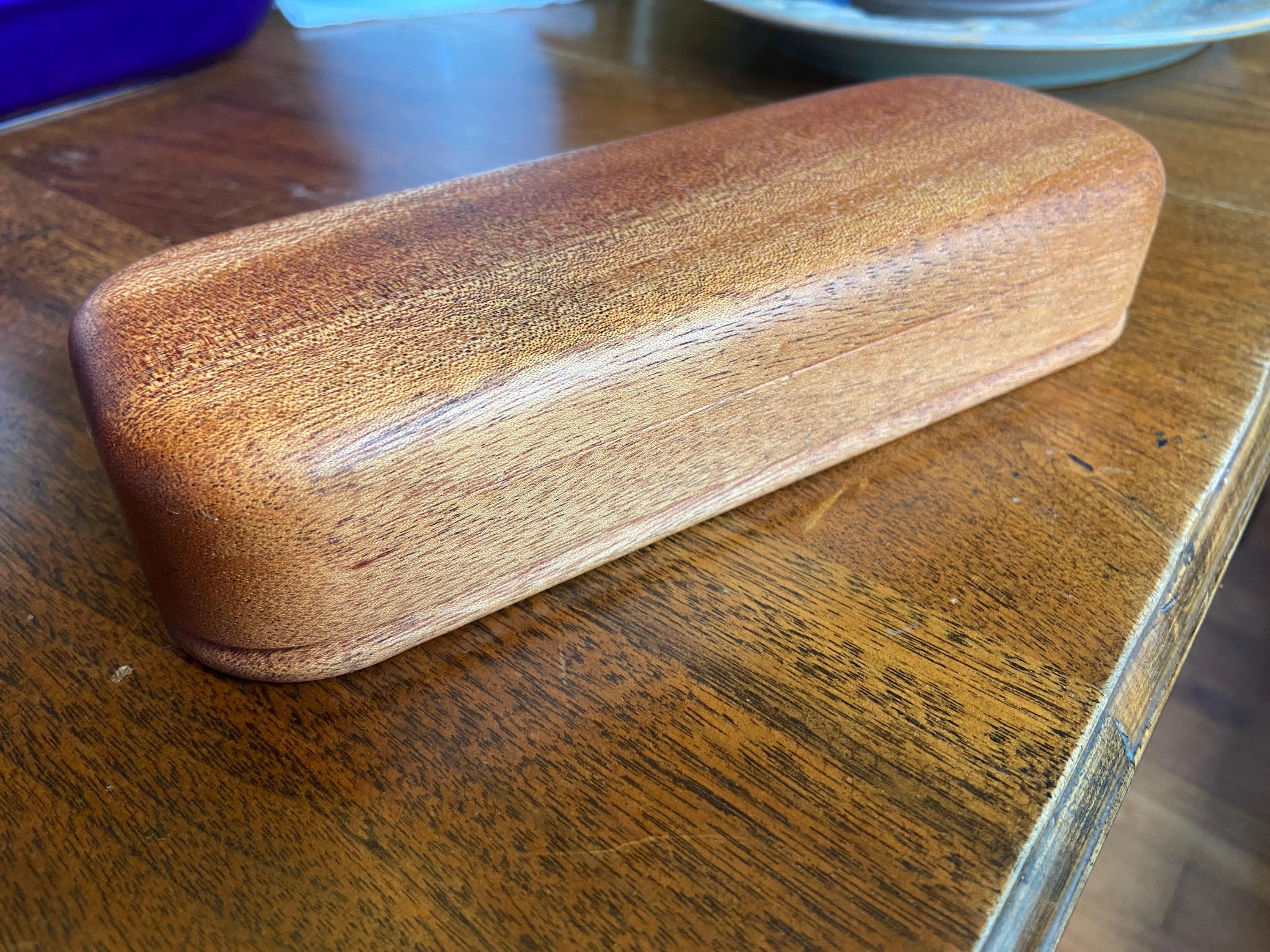 Handcrafted Mahogany Keepsake Box with Custom Inlay Options - 8.25" Premium Wood Storage