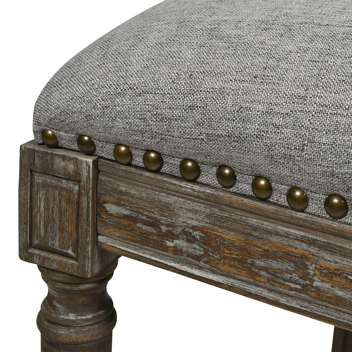 Triomphe Rattan Wicker High Back Armless Counter Bar Stool