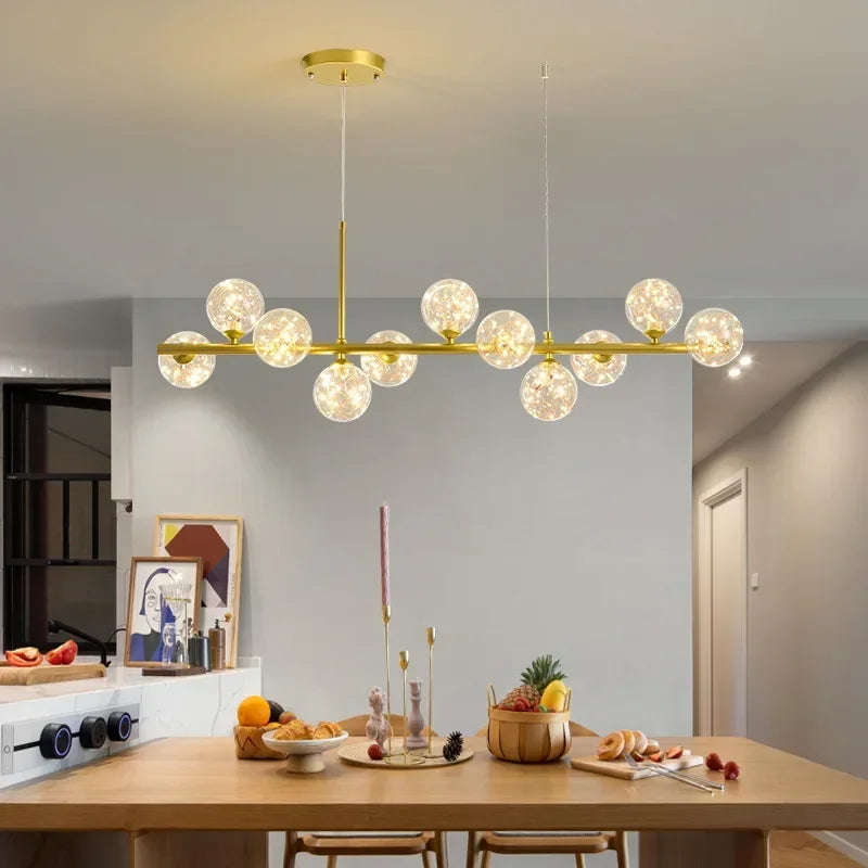 Glass Ball Chandelier – Modern Home Lighting
