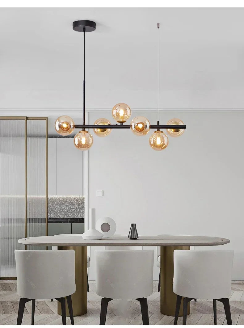 Glass Ball Chandelier – Modern Home Lighting