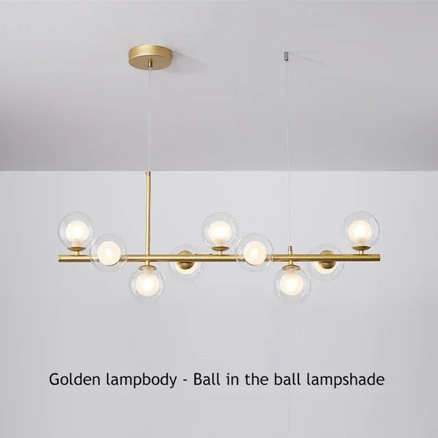 Glass Ball Chandelier – Modern Home Lighting