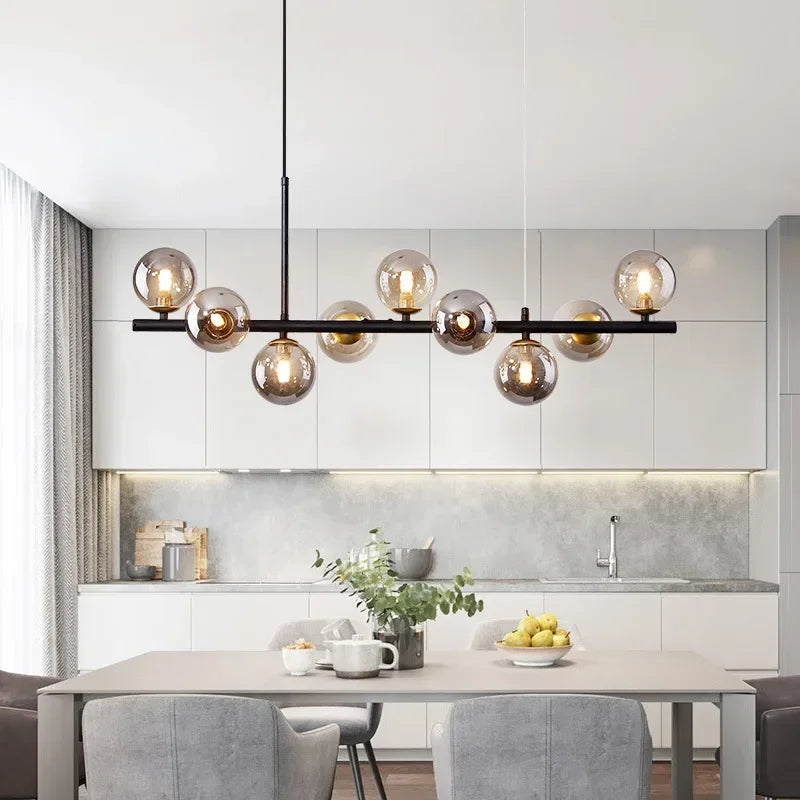 Glass Ball Chandelier – Modern Home Lighting
