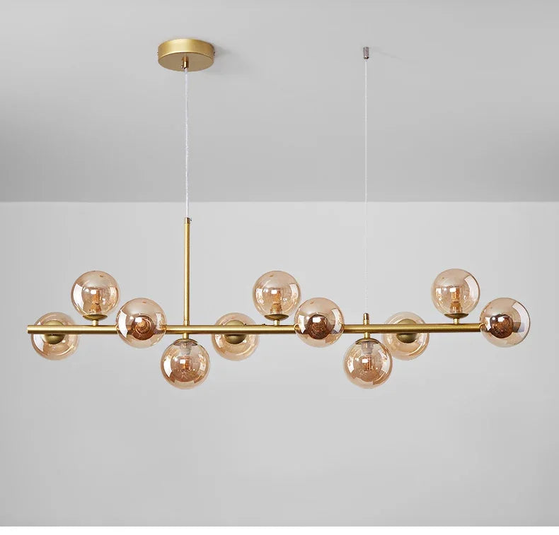 Glass Ball Chandelier – Modern Home Lighting