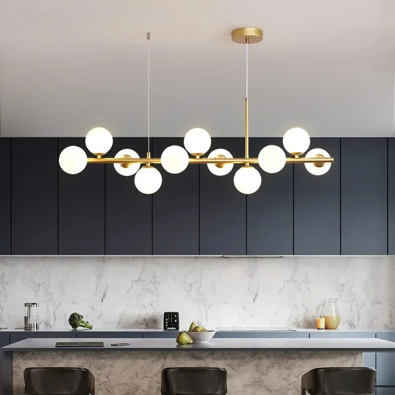 Glass Ball Chandelier – Modern Home Lighting