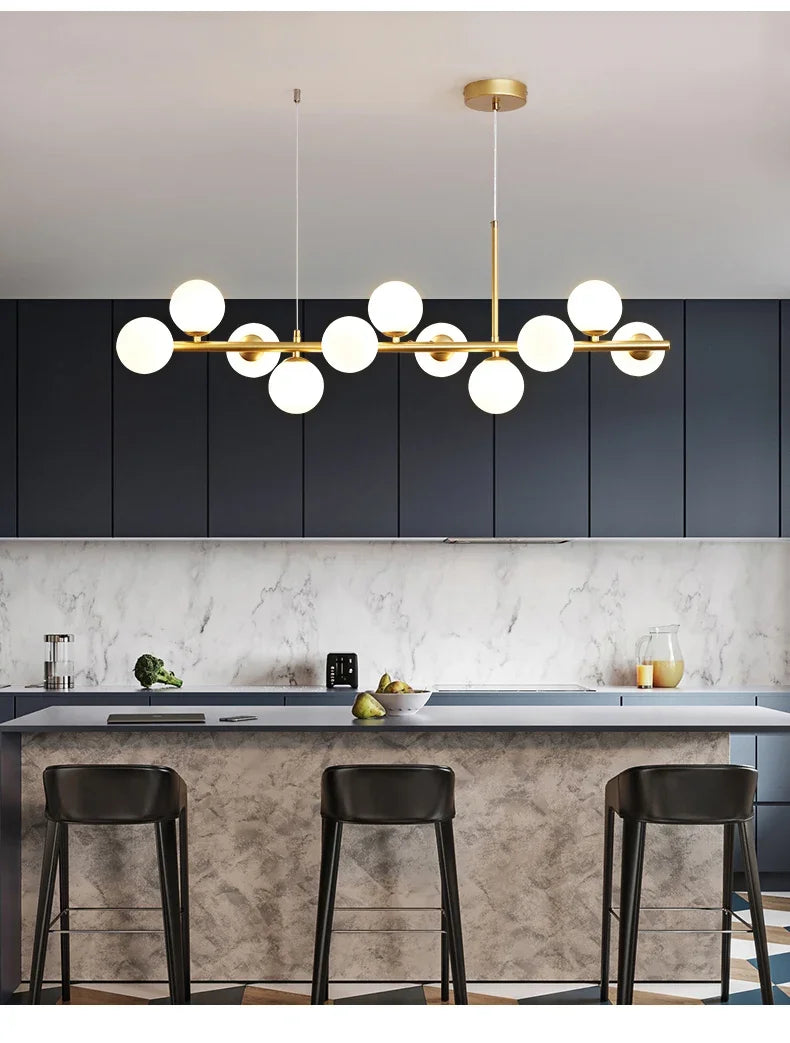 Glass Ball Chandelier – Modern Home Lighting