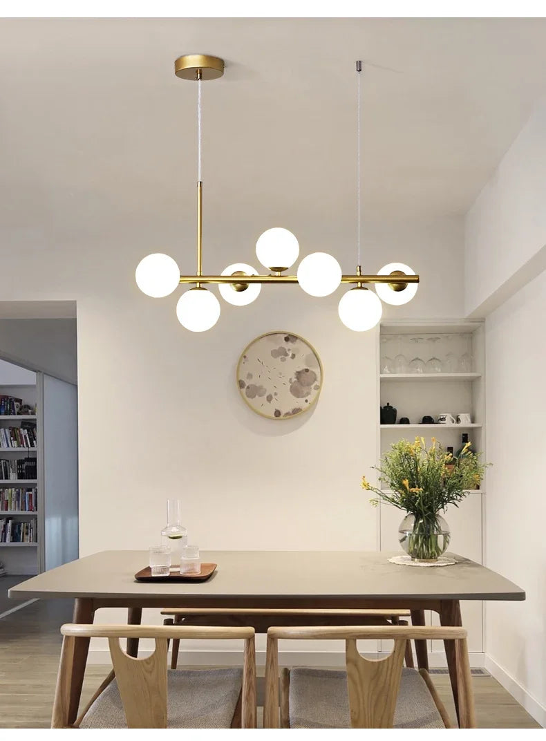 Glass Ball Chandelier – Modern Home Lighting