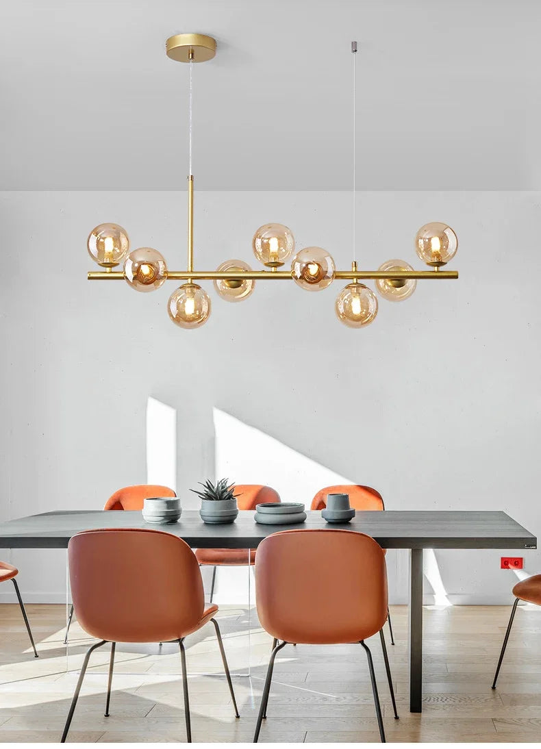 Glass Ball Chandelier – Modern Home Lighting