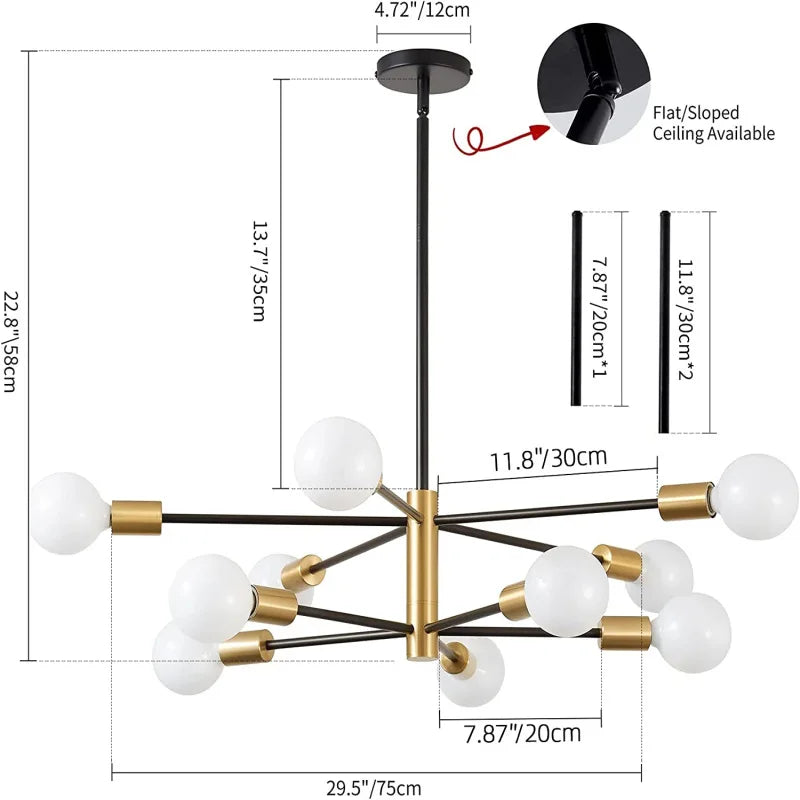 LED Magic Bean Chandelier – Indoor Modern Lighting