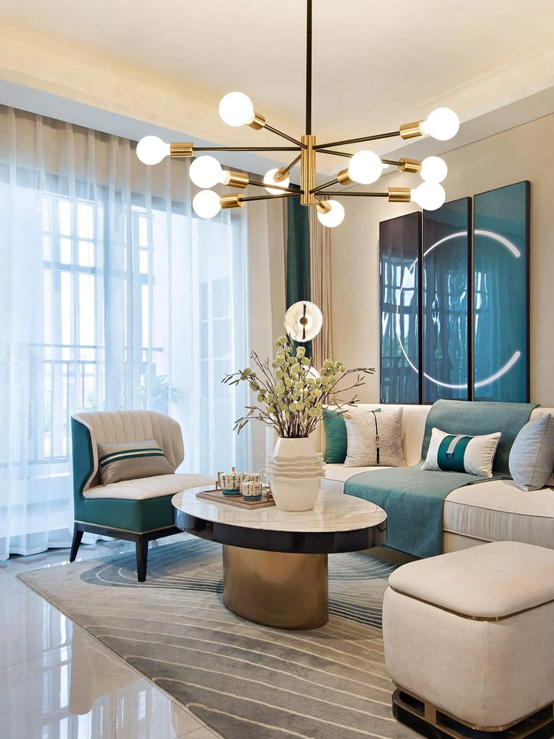 LED Magic Bean Chandelier – Indoor Modern Lighting