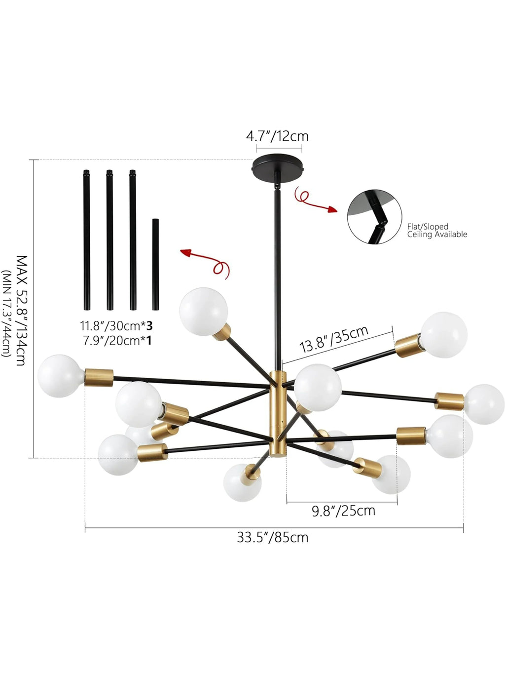 LED Magic Bean Chandelier – Indoor Modern Lighting