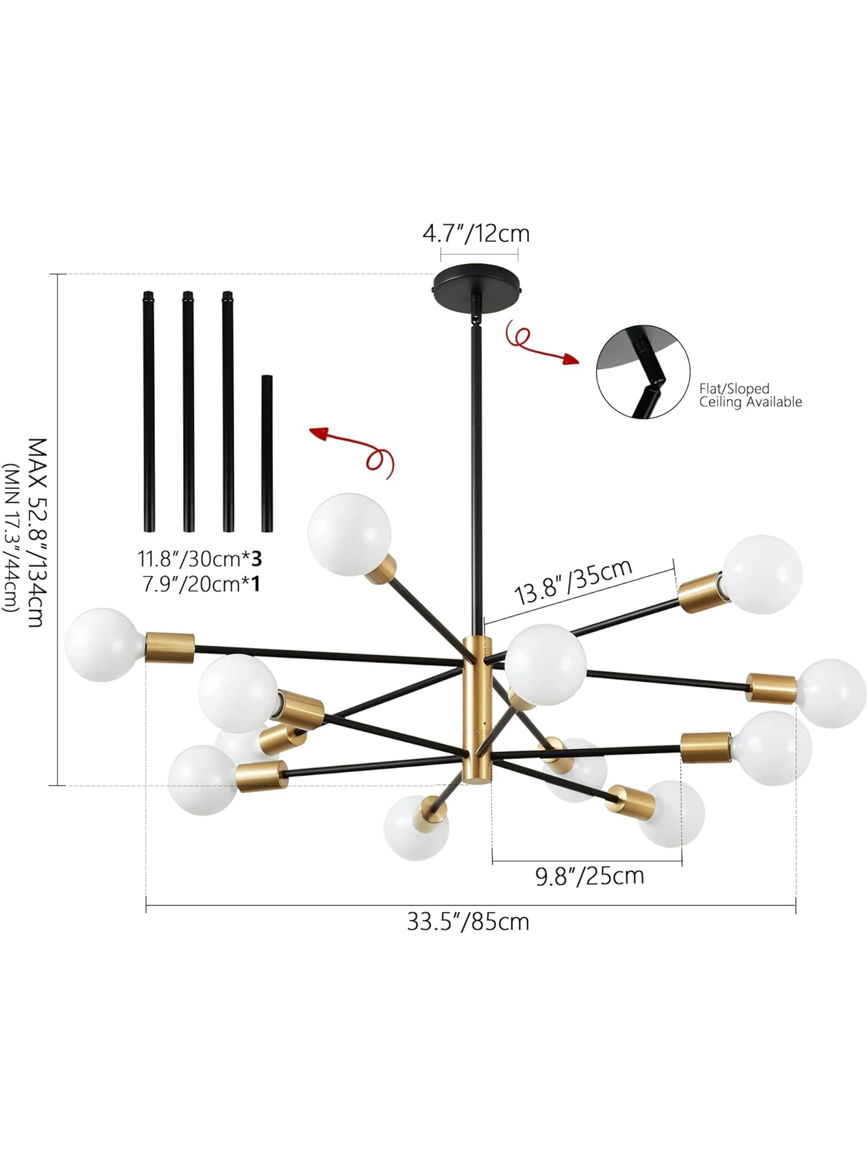 LED Magic Bean Chandelier – Indoor Modern Lighting