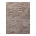 Solid Shag Rug Silky Soft & Fluffy In Light-Brown